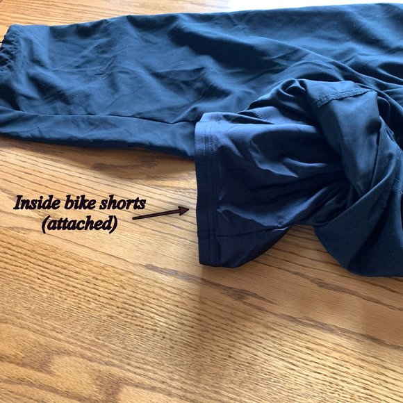 "Prana" black biking capris, EUC, Large - Picture 8 of 16